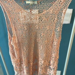 Umgee Pink Crochet Tank Top